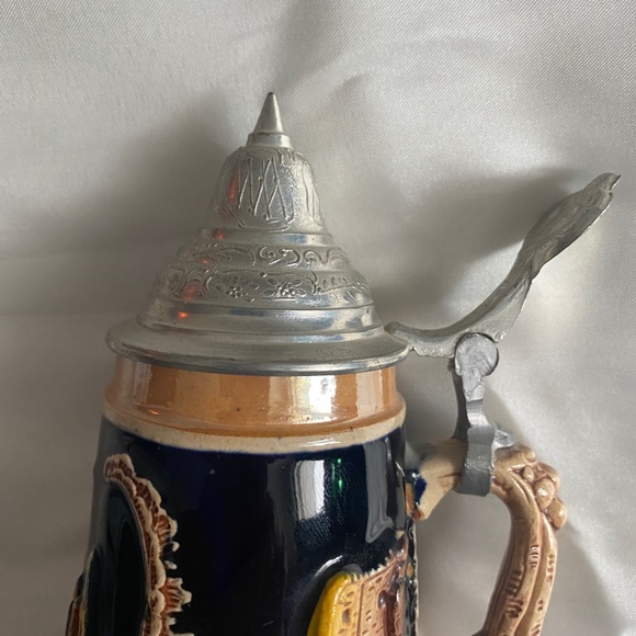 VINTAGE GERMAN LIDDED BEER STEINS WESTERN GERMANY DEUTSCHES-ECK KOLNER-DOM - Picture 4 of 12